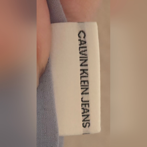 Calvin Klein Jeans Sleeveless Sheer Minimalist Chiffon Tank Top XSmall - Picture 3 of 5